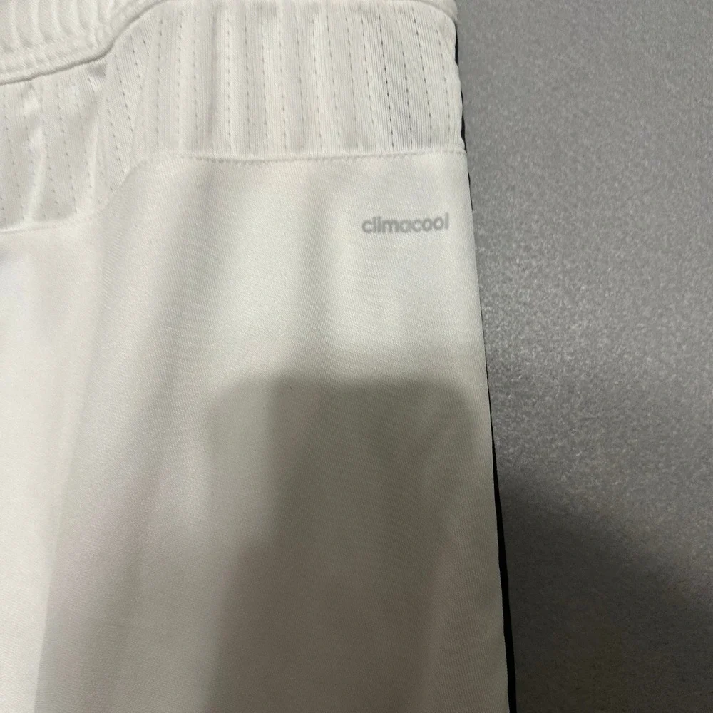 Adidas Climacool Soccer Training Pants White Black Stripes Mens Large Joggers - Picture 3 of 6